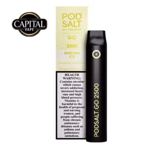 Pod Salt Go Banana Ice 2500 Puffs in Dubai
